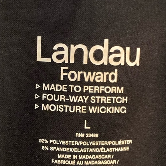 NWOT Landau Rib Knit Waistband Nurse Scrub Cargo Pant - Picture 3 of 5